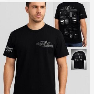 Big Strappers T-Shirt Men's Size XL Black 100% Cotton "Big Strappin Ain't Easy"